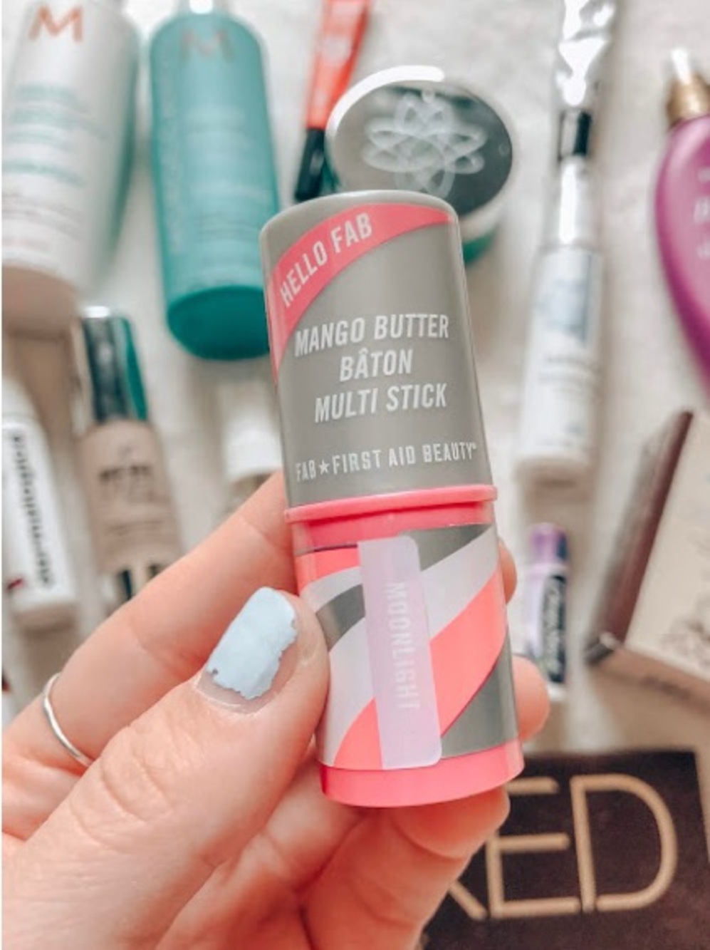 NEW DISCONTINUED First Aid Beauty Hello FAB Mango Butter Multi Stick Moonlight